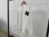 Early Autumn Off-White Women's Crew Neck Fleece Sweatshirt with Hand-Cranked Embroidery