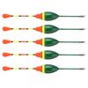 5pcs Fishing Floats Bobbers High Sensitivity Plastic Spring Oval Stick Slip Floats Fishing Tackle