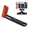 Wooden Handle L Shape Grip Fit for X E5 Camera Aluminum Alloy L Shape Handgrip with Quick Release Plate
