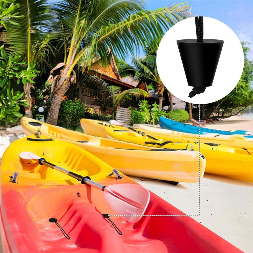 8 Pcs Kayak Scupper Plugs Kit, Silicone Universal Kayak Scupper Plug Drain Holes Stopper Bung With Lanyard, Kayak Accessories