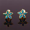 Fashionable Commuting Cute Five Petal Flower Earrings Small and Fresh