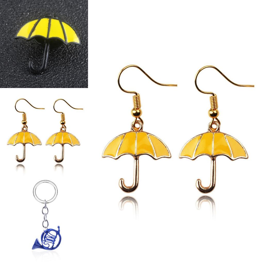 Collier pendentif parapluie corne How I Met Your Mother en alliage pour couples et fans