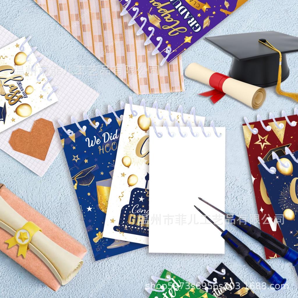 8-Pack Graduation Spiral Notebook Party Favor Mini Pocket Notepad for Students Class of 2026 Gift School Office