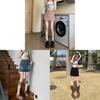 Denim Skirt A Line High Waist Slim Fit With Vintage Wash For Casual Wear