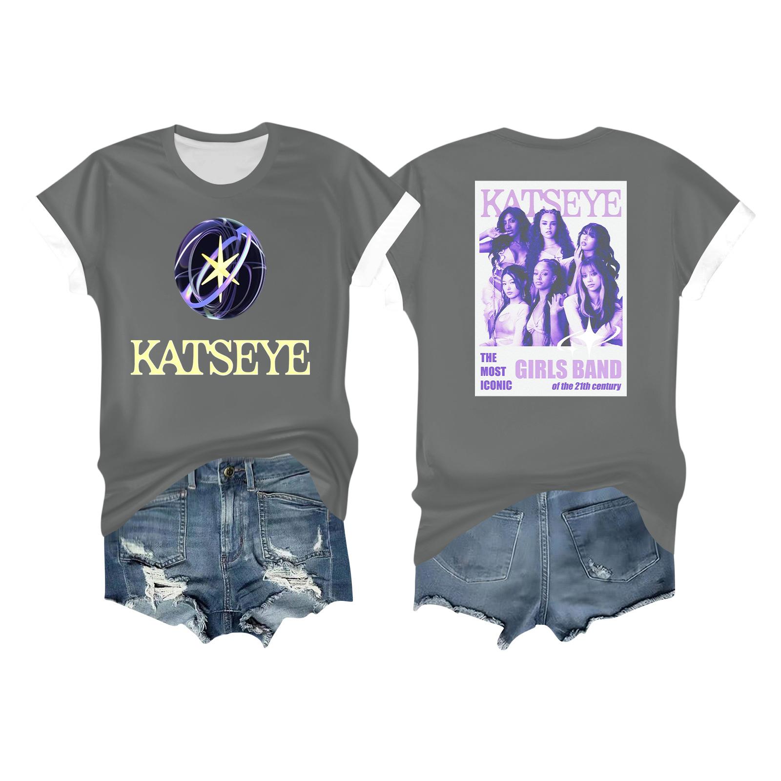 

Женская повседневная футболка с принтом, пуловер с круглым вырезом, топ с коротким рукавом XXL