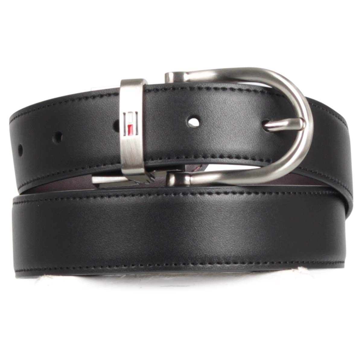 [Tommy Hilfiger] Reversible Leather Belt Set, White Box, Men sWomen s, 11TL08X012-014, BlackBrown [Used]