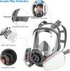 Full Face Respirator Mask for Paint, Chemical, & Pesticide Protection