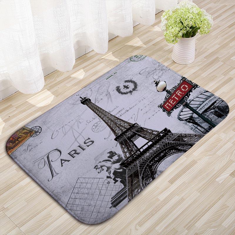 Building Tower Kitchen Floor Mat Bedroom Non-slip Carpet Household Door Mat Entry Floor