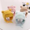 Stylish Kids Bonnet Hat with Earflaps Warm Lined Cap Soft & Warm Bear Baby Hat Ear Protections Cap for Boys & Girls Gift