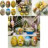 Charmante österliche Dekorative Aufbewahrungsbox Einzigartiger Eisen-Eier-Süßigkeitenhalter für festliche Dekoration