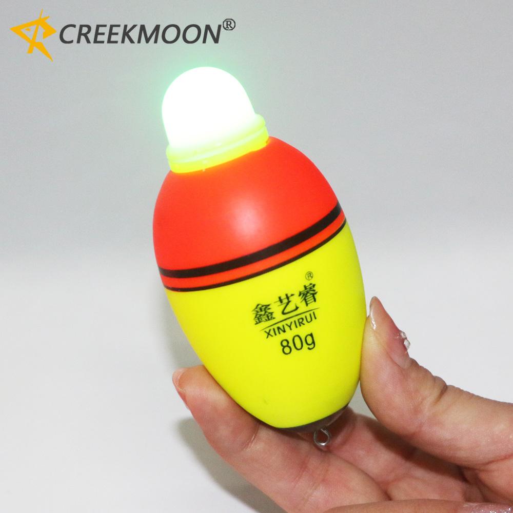 

2 шт. 20 г-100 г Плавающий Электронный Двойной Свет Светящийся Светодиодный Рыболовный Поплавок Стик Боббер Светящиеся Ночные Поплавки Снасти Аксессуары 80g