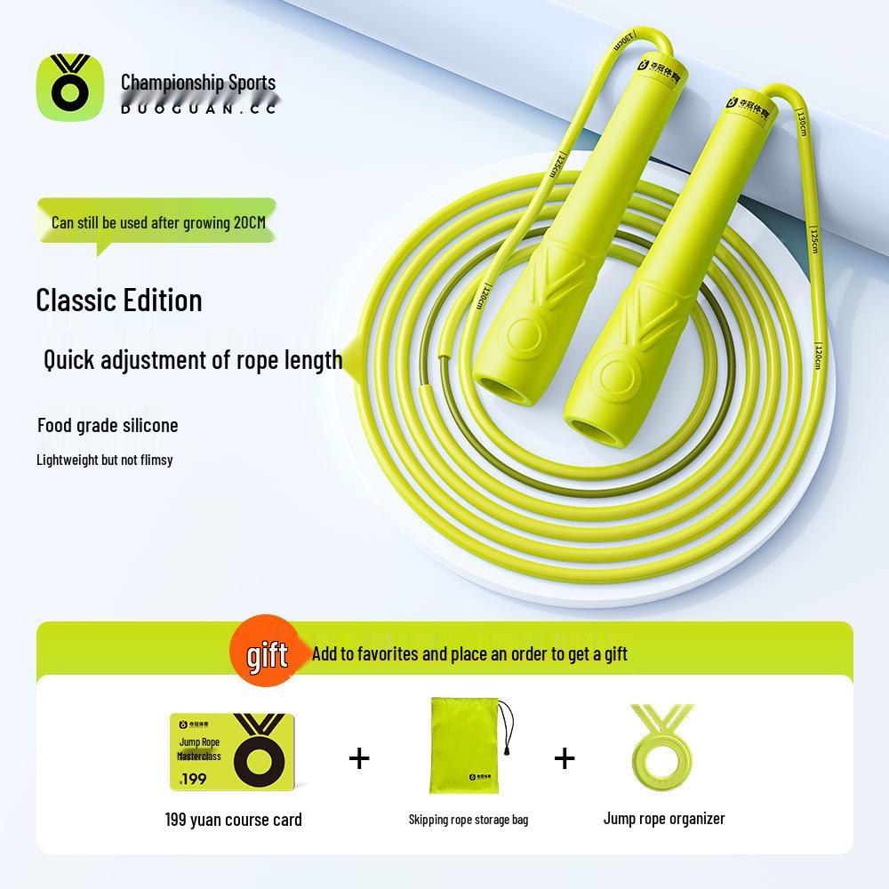 Kids  No-Tangle Speed Jump Rope for Ages 6-12 - Perfect for Beginners & School Exams