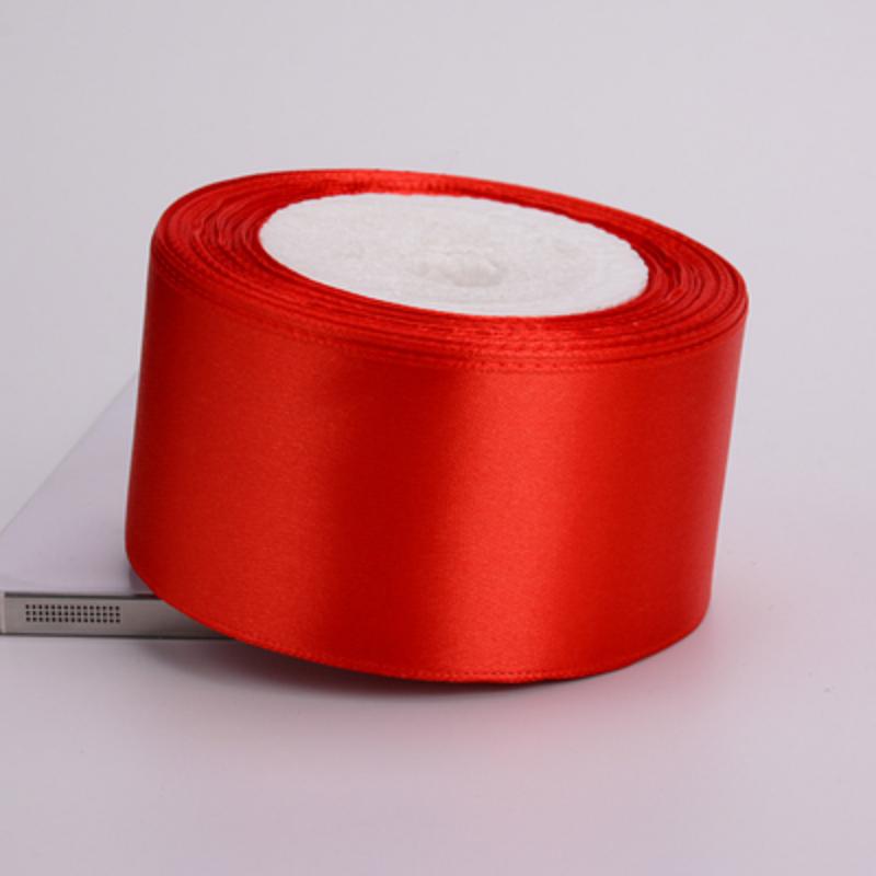 22Meters/roll 6mm 10mm 12mm 15mm 20mm 25mm 40mm 50mm Red Silk Satin Ribbons DIY Wedding Birthday Party Decorative Satin Ribbons