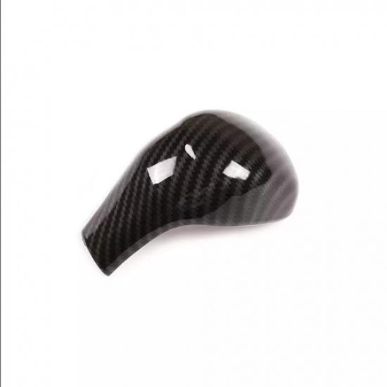 Carbon Fiber Look Gear Shift Knob Cover Trim 1pcs For Toyota Tacoma 2016-