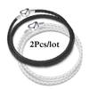 2Pcs/Lot Vintage Jewelry Leather Chain Bracelets Fit DIY Handmade Beads Charms Bracelet Couples Pulsera Jewelry For Women Men
