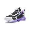 Anta Kids Round Head Knob Shock Absorbing Wear Resistant Low Top Running Shoes Kids Running Shoes Light-Purple 322345513-4