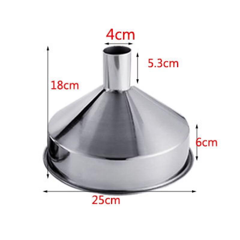 Stainless Steel Funnel with Strainer