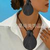 Exaggerated Large Geometric Special-shaped Earrings, Metal Wind Set Necklace, Very Suitable for Travel Wear