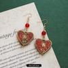 Retro niche design Nepalese exotic Tibetan earrings femininity simple personality handmade earrings