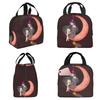 Sac à lunch isotherme Mystical Anime Witch And Moon pour femmes, glacière de bureau, boîte alimentaire thermique, sac fourre-tout, boîtes à lunch portables, conteneur