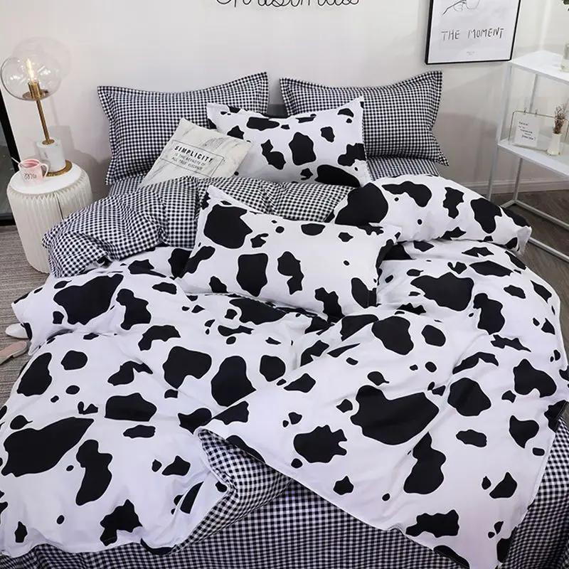 Floral Bed Duvet Covers Pastoral Four Seasons Polyester Quilt Cover King Queen Size Bedroom Bedding Luxury Home Textile Cozy
