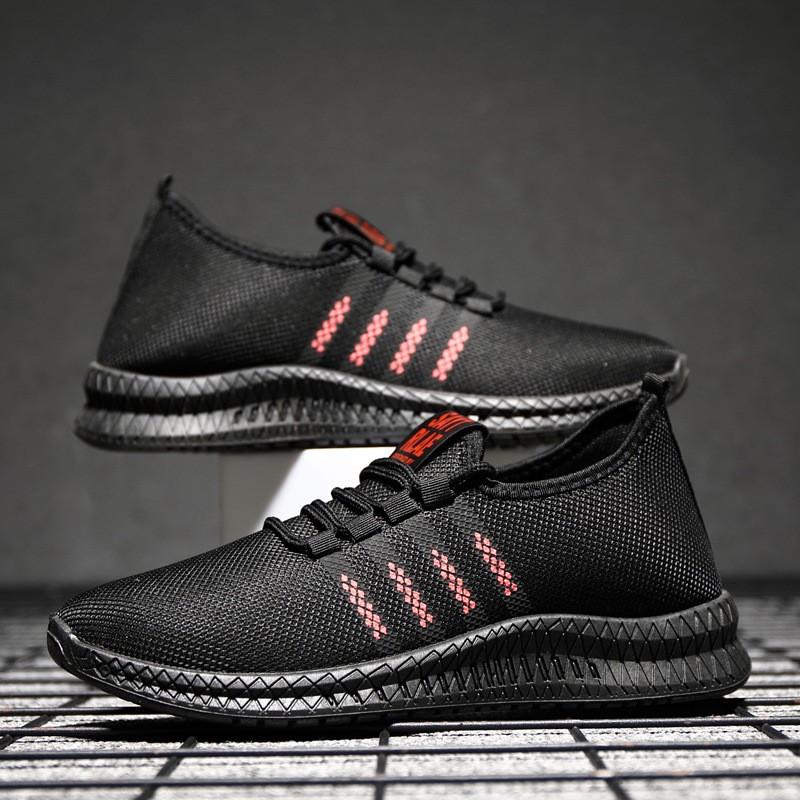 Spring and Autumn Breathable Lightweight Student Sneakers Casual and Comfortable Men's Fashion Running Single Shoes Mesh Shoes
