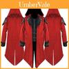 Stunning Medieval Halloween Retro Stitching Jacket For Men With Long Sleeves