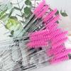 50pcs Eyelashes Brush Plastic Handle Makeup Brush Mascara Wands Eyelash Extension Tool Supplies Applicator