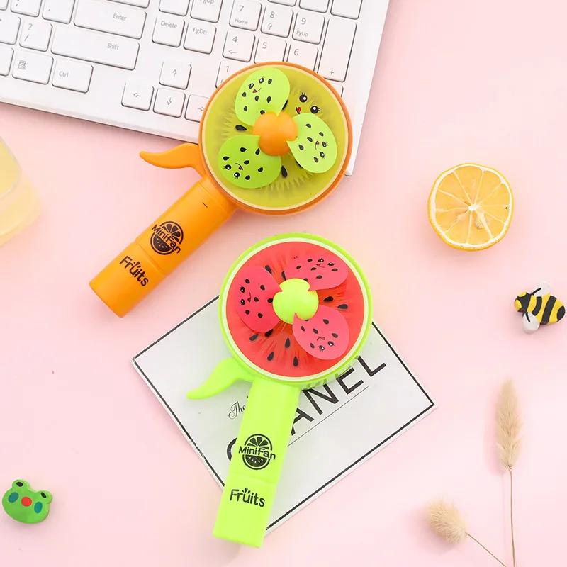 Summer Mini Cartoon for Children Hand Cranked Small Fan Baby Stroller Portable Handheld,and Portable Children's Fan Gift Toy