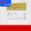 Fudecheng Multifunctional Geographic Coordinate Ruler