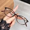 Women's Oval Frame Retro Anti-Blue Light Non-Prescription Reading Glasses, Ultra-Light Stylish Reading Glasses