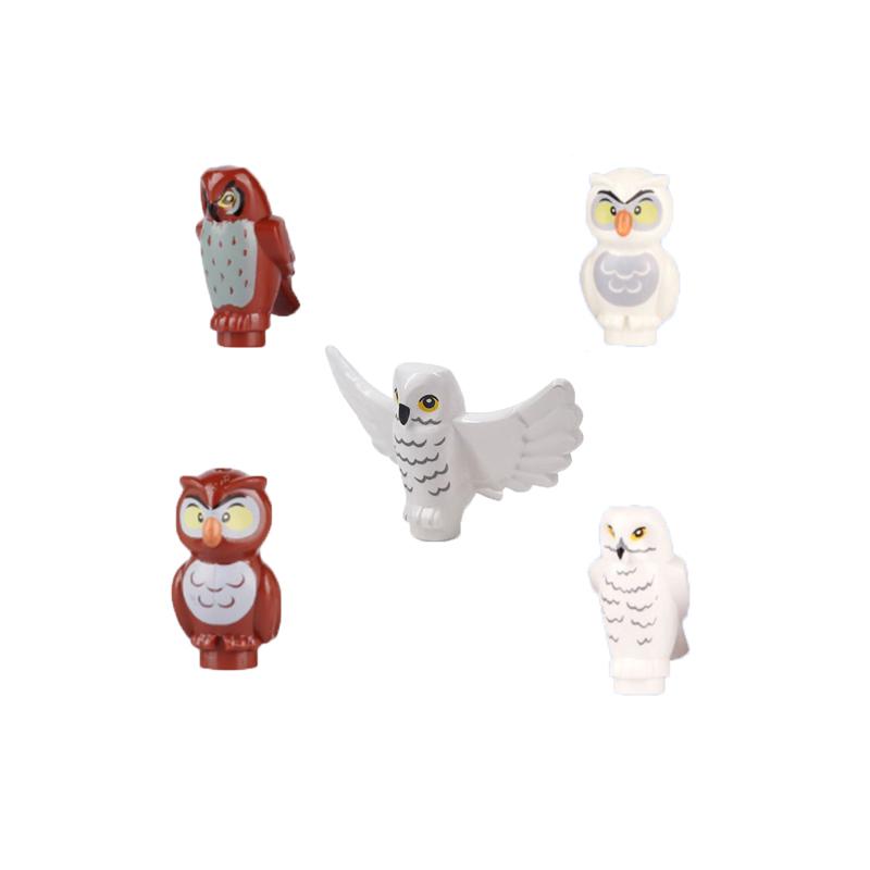 City Scene Accessories Animal Building Blocks Model Figures Farm Wolves Flamingos Pig Dog Gorillas Elephants Zoo Bricks Toy Gift