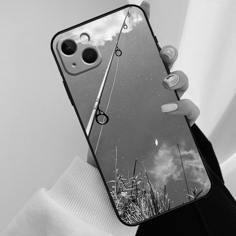 Carp Fish Fishing Rod Phone Case For iPhone 17 Pro Max 16 15 14 11 12 13 Pro Max mini 15 16 Plus 16e 17 Air Cover