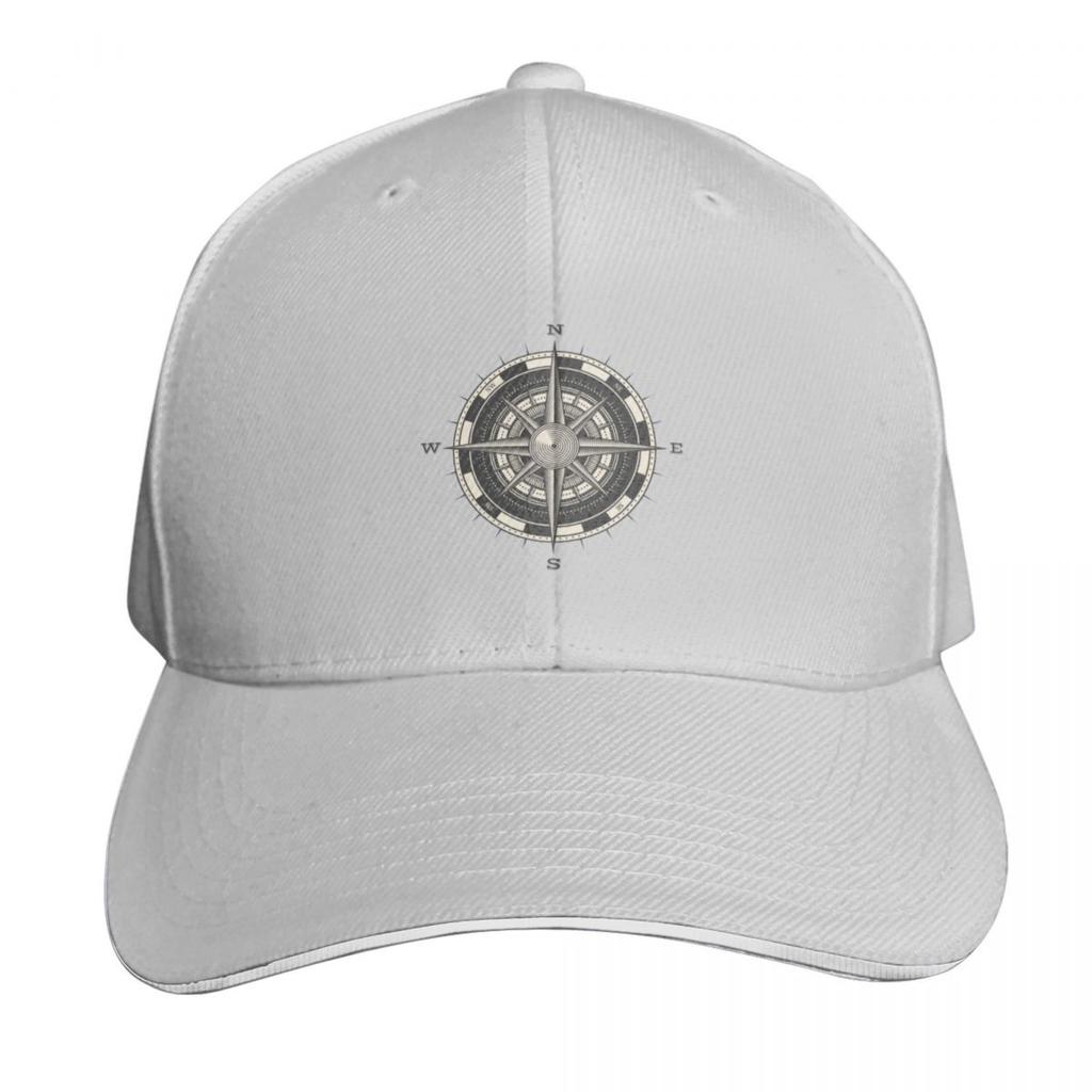 Antique Style Compass Rose Baseball Cap Beach Outing Winter Hat Kids Hat Custom Caps Women Beach Fashion Unisexs