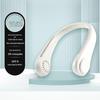 Portable USB Rechargeable Leafless Neck Fan with Adjustable Soft Rubber and Silent Turbine for Outdoor Use