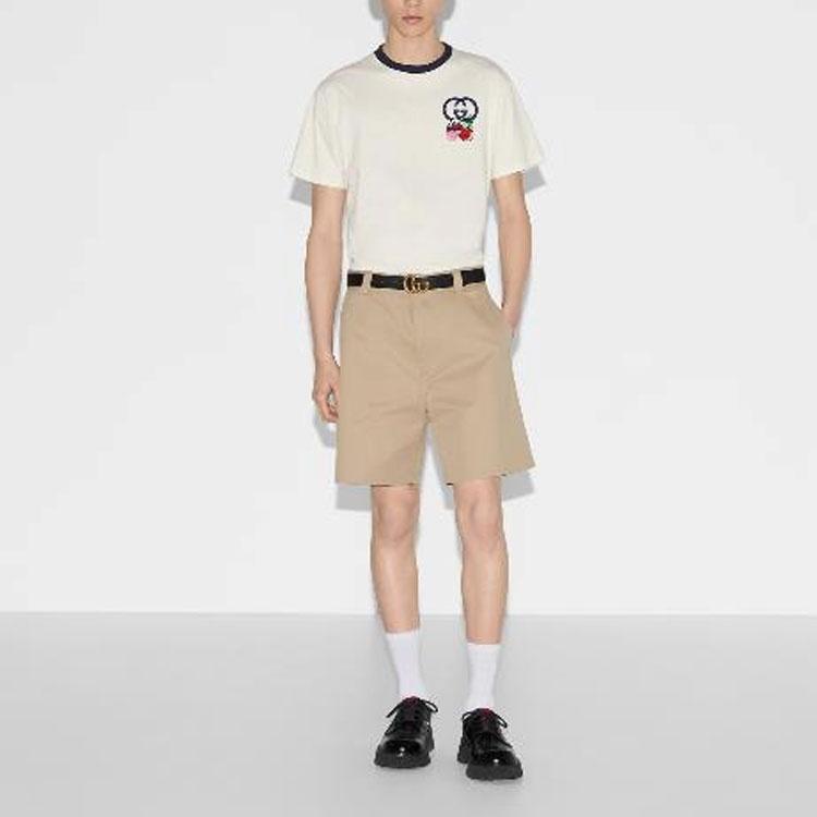 Gucci Cotton Jersey T-Shirt With Patch 'Off White' Men's 785345-XJGIK-9088