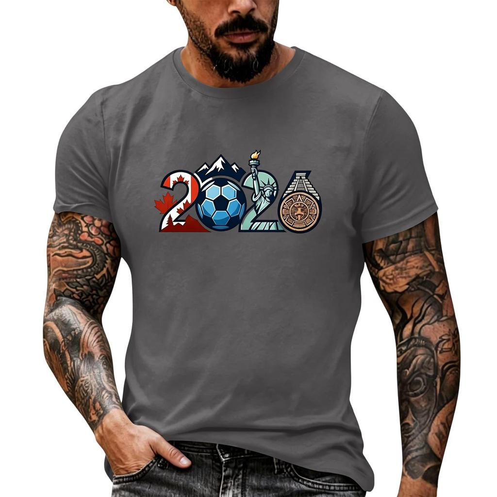 Men’s Basic Crew Neck Short Sleeve T Shirt with Theme Print Casual Oversized Tshirts for Men Big and Tall Shirts for Men Workout Shirts for Men