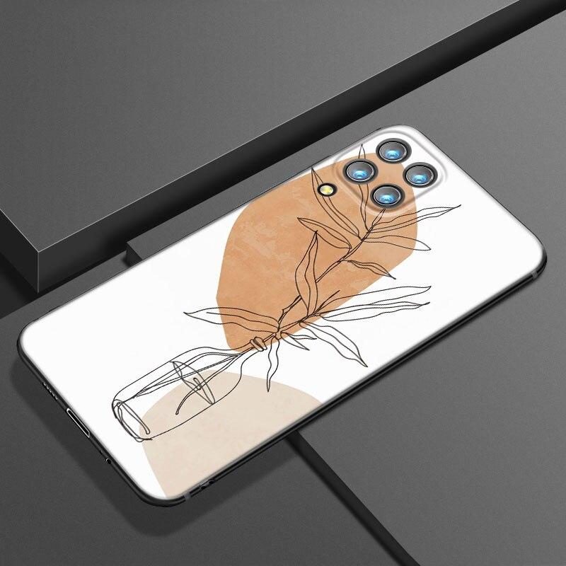 Abstract Art Line Phone Case For Samsung Galaxy A21 A30 A50 A52 S A13 A22 A32 4G A23 A33 A53 A73 5G A12 A31 A51 A70 A71 A72