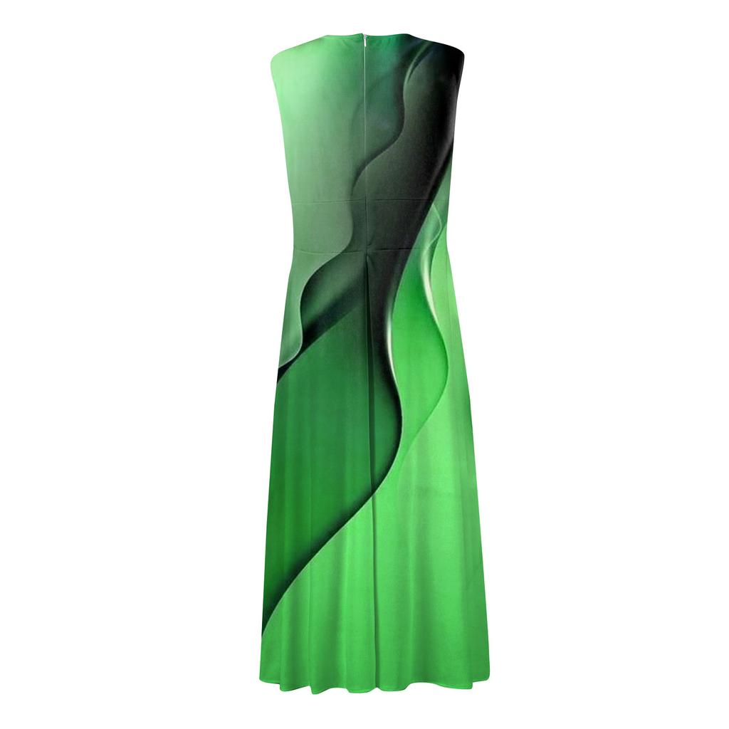 Rochie lungă pentru femei Rochie maxi Rochie ocazională Rochie leagăn Rochie în linie A Floral Fashion Streetwear în aer liber Zilnic Zilnic imprimeu Fără mâneci Rochie cu decolteu în V