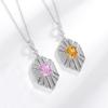 S925 Silver Ice Cut High Carbon Diamond Fashion Pendant Necklace Set