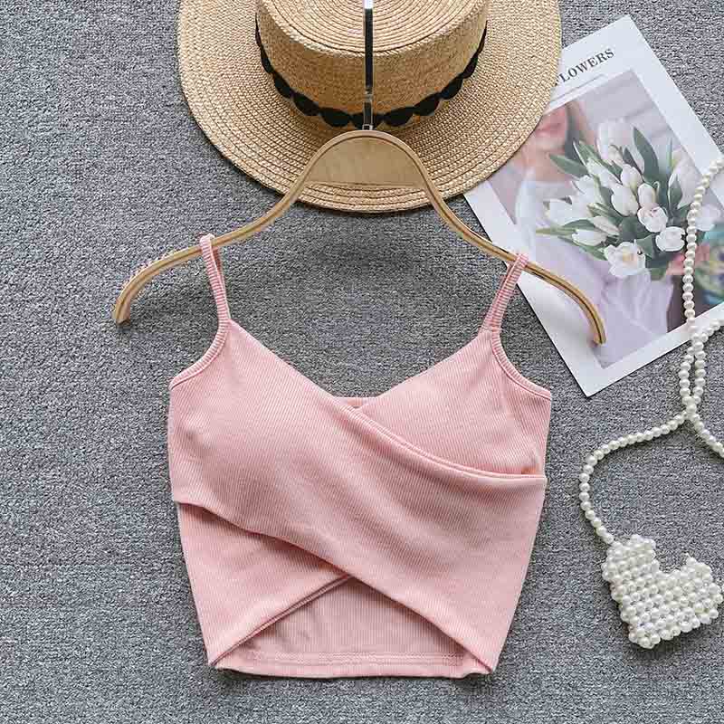 Irregular Casual Sport Camisole Women Strap Design Solid Fashion 2023 Y2K Elegant Ladies Chic Slim Tank Tops