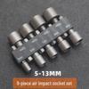 Hexagonal Handle Electric Screwdriver Set, 6.35mm Socket, Metric & Imperial, 9/14 Piece.