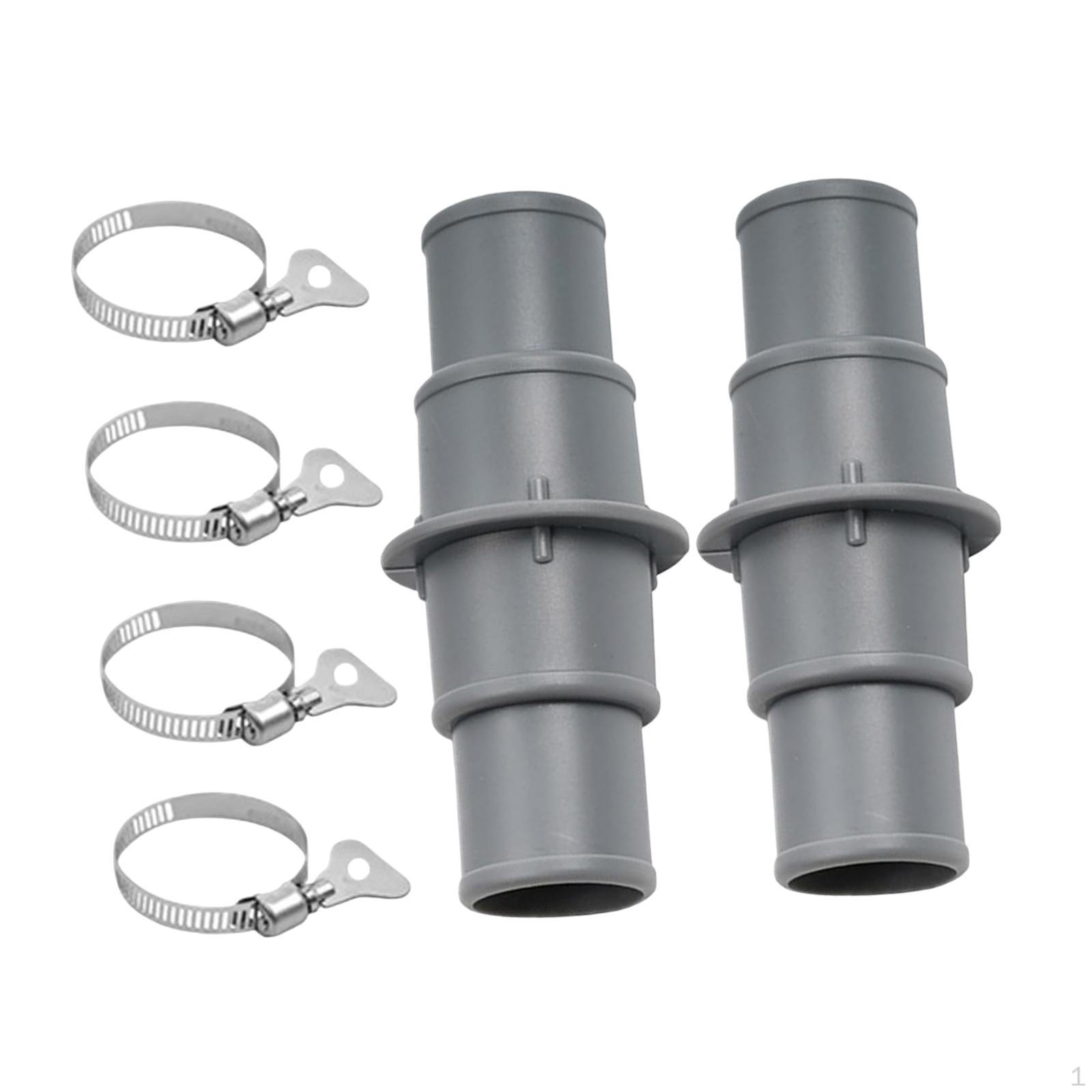 

2 Pieces Pool Hose Adapter Connector Coupling Parts Accessories High Performance Heavy Duty