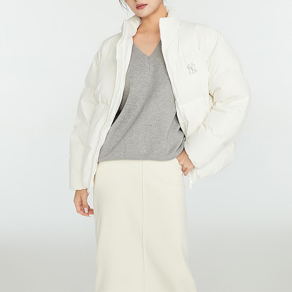 New MLB New York Yankees Down Jackets Unisex Cream 3ADJB0336-50CRS