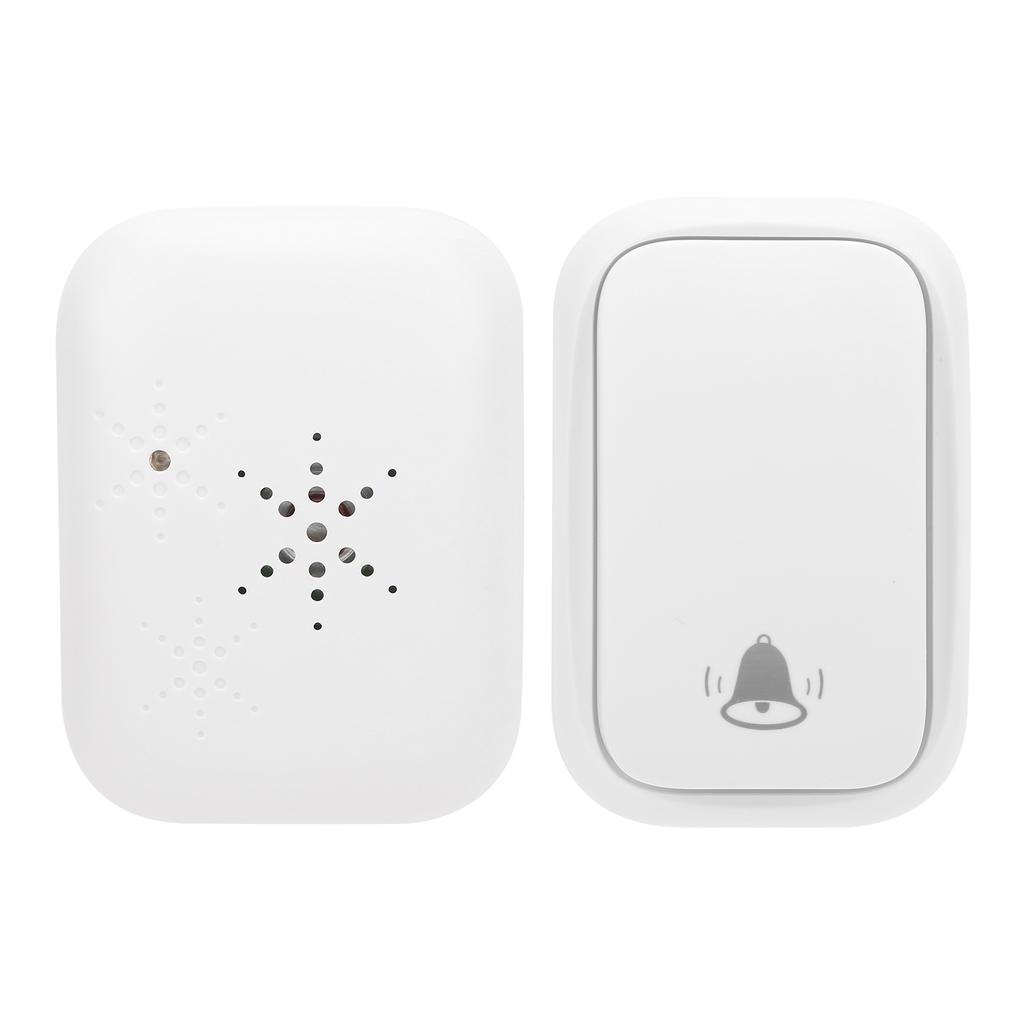 Battery Free Wireless Doorbell Remote Control 150m Range 38 Melodies 433MHZ ABS AC