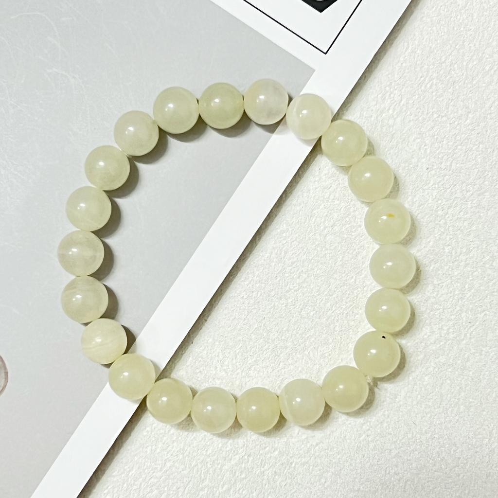 Natural Calcite 8mm Round Beads Stretchable Beaded Bracelets For Women Healing Meditation Gem Semi Precious Gemstone Bangle Jewelry Gifts