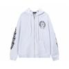 833 CHROME HEARTS Podzim a zima 2026 Nová nadměrná velikost Klasický styl Logo Zip s kapucí Mikina, Vhodná pro páry k nošení