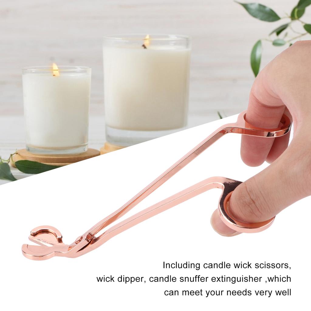 Candle Wick Trimmer Wick Clipper Cutter Stainless Steel Scissors Electroplating Coating Candle Accessory