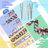 8 Pcs Autism Awareness Puzzle Printed Lanyard with Swivel Hook Autism Lanyard for ID Badges Key Chain for Asperger Awareness