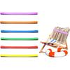 Beach Towel Bands, 6 Pcs 35 Inch Silicone Elastic Clips for Fastening Beach Chair Towels and Cruise Essentials (6)